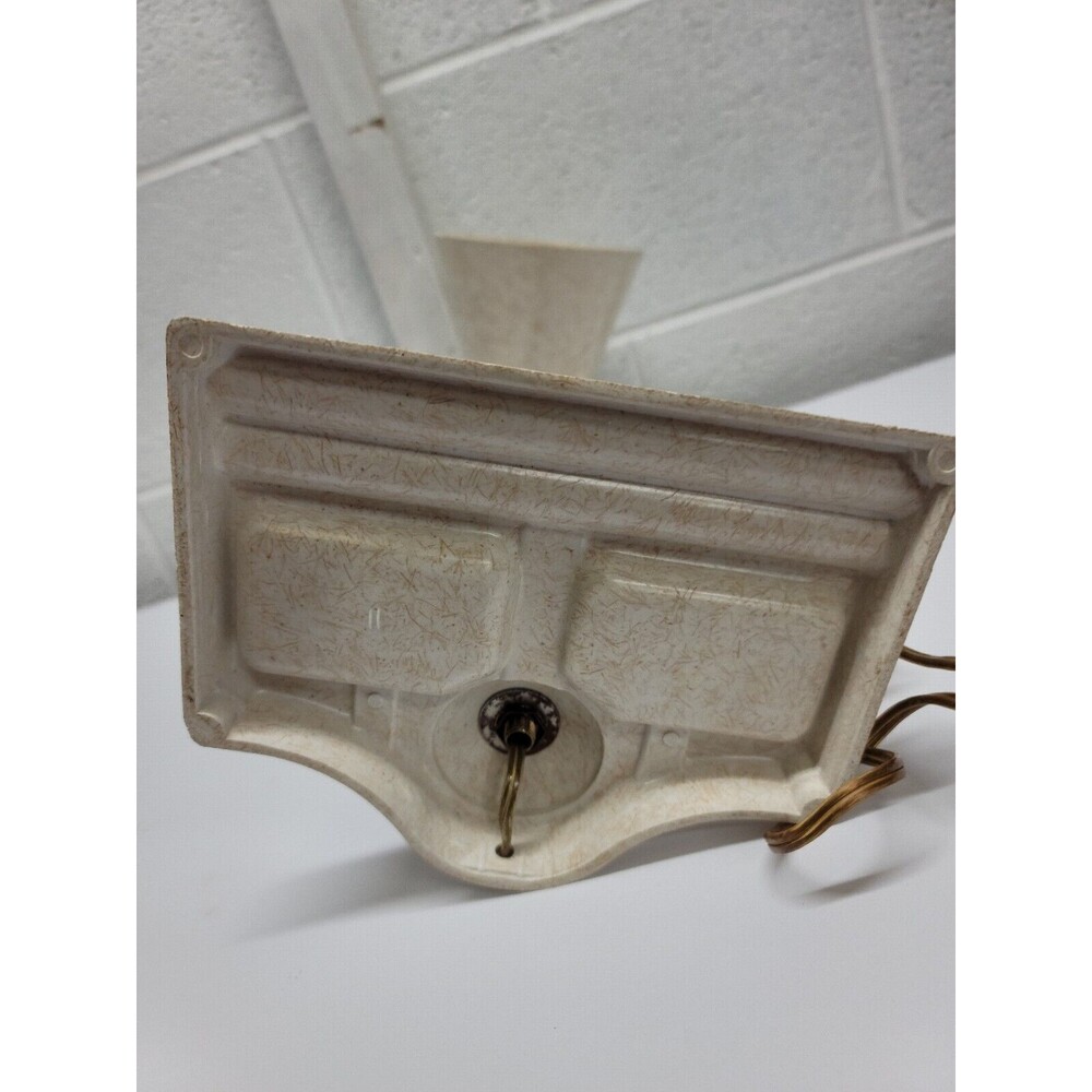Vintage Fiberglass Plastic Gooseneck Table Desk Student Lamp Cone Shade - Picture 6 of 10